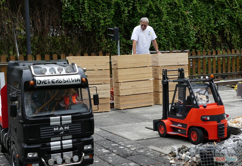 Auf der Baustelle im Park